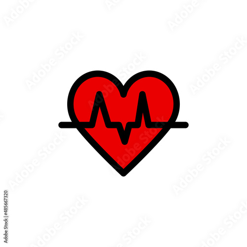 Heartbeats vector Icon