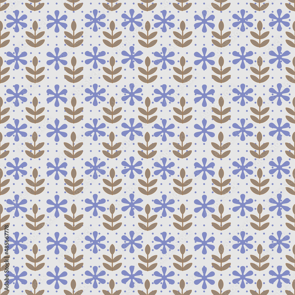 Seamless design flowers pattern , background, cover and wallpaper.