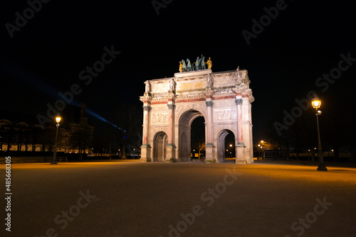 Arc de Triomphe du Carrousel is a triumphal arch in Paris © EnginKorkmaz