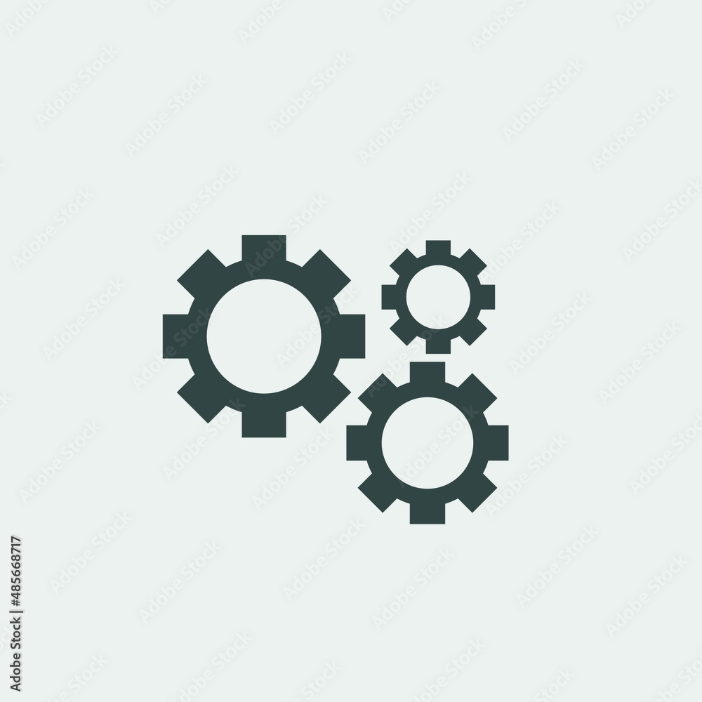 settings vector icon illustration sign settings vector icon illustration sign