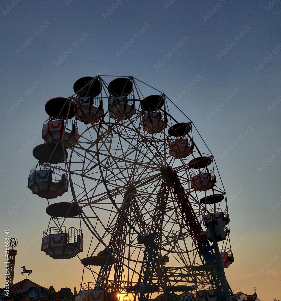 ferris wheel at night ferris wheel at night