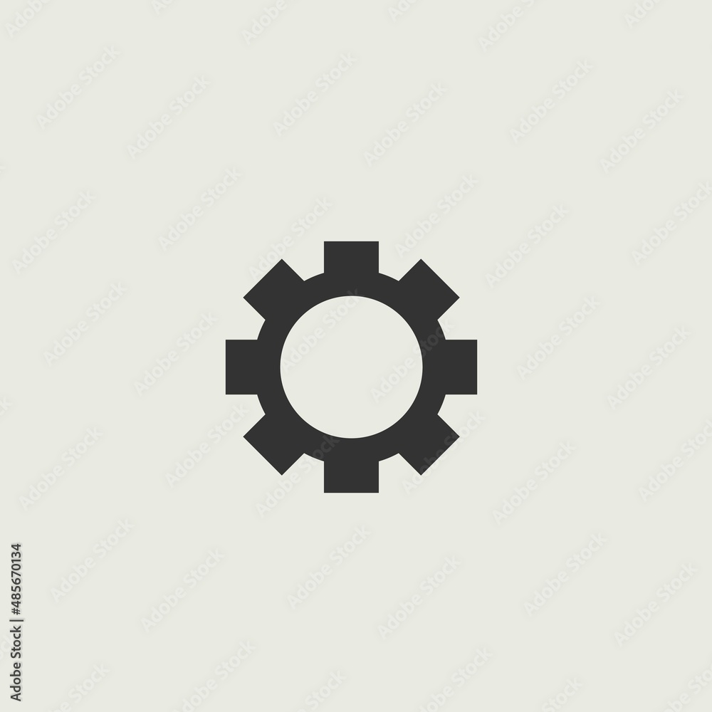 Settings vector icon illustration sign Settings vector icon illustration sign