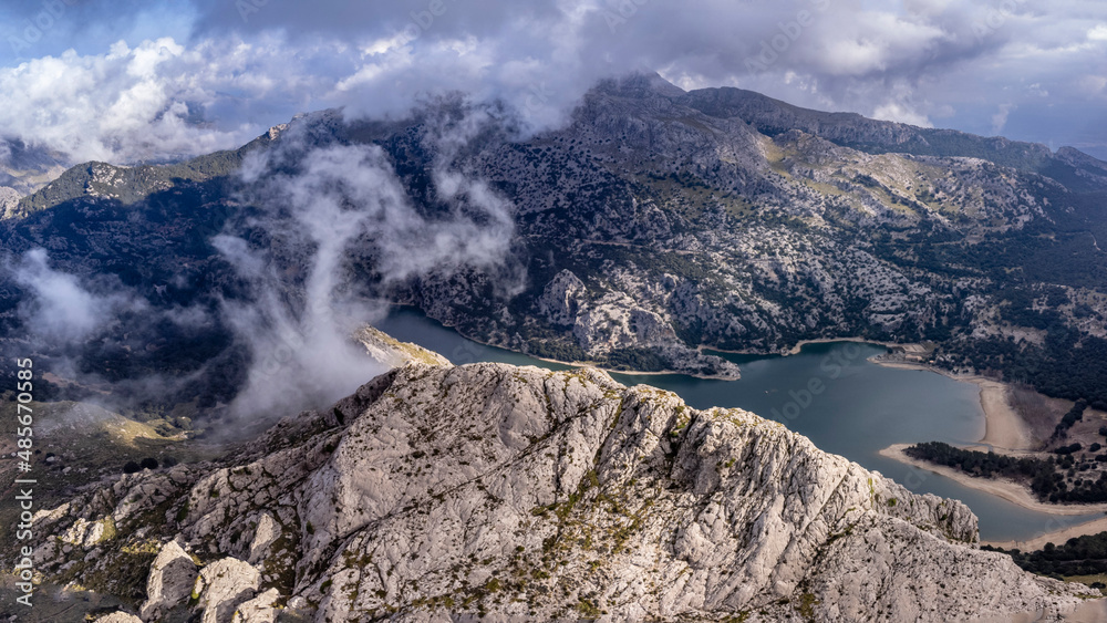 Puig de Ses Vinyes and Gorg Blau, Escorca, Mallorca, Balearic Islands, Spain