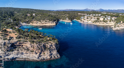 Cala Fornells, Calviá, Mallorca, Balearic Islands, Spain