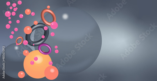 Bubbles walpaper, 3d bubble burst background. High quality photo