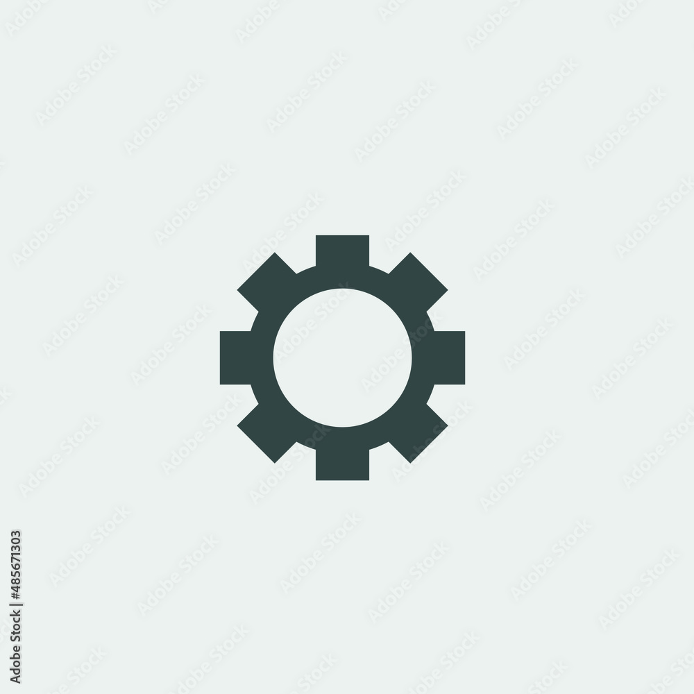 gear settings vector icon illustration sign gear settings vector icon illustration sign