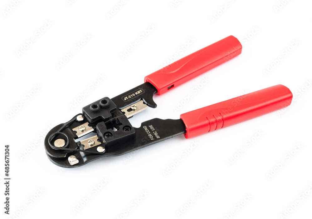 Crimping pliers for a connectors, internet cables and wires Crimping pliers for a connectors, internet cables and wires