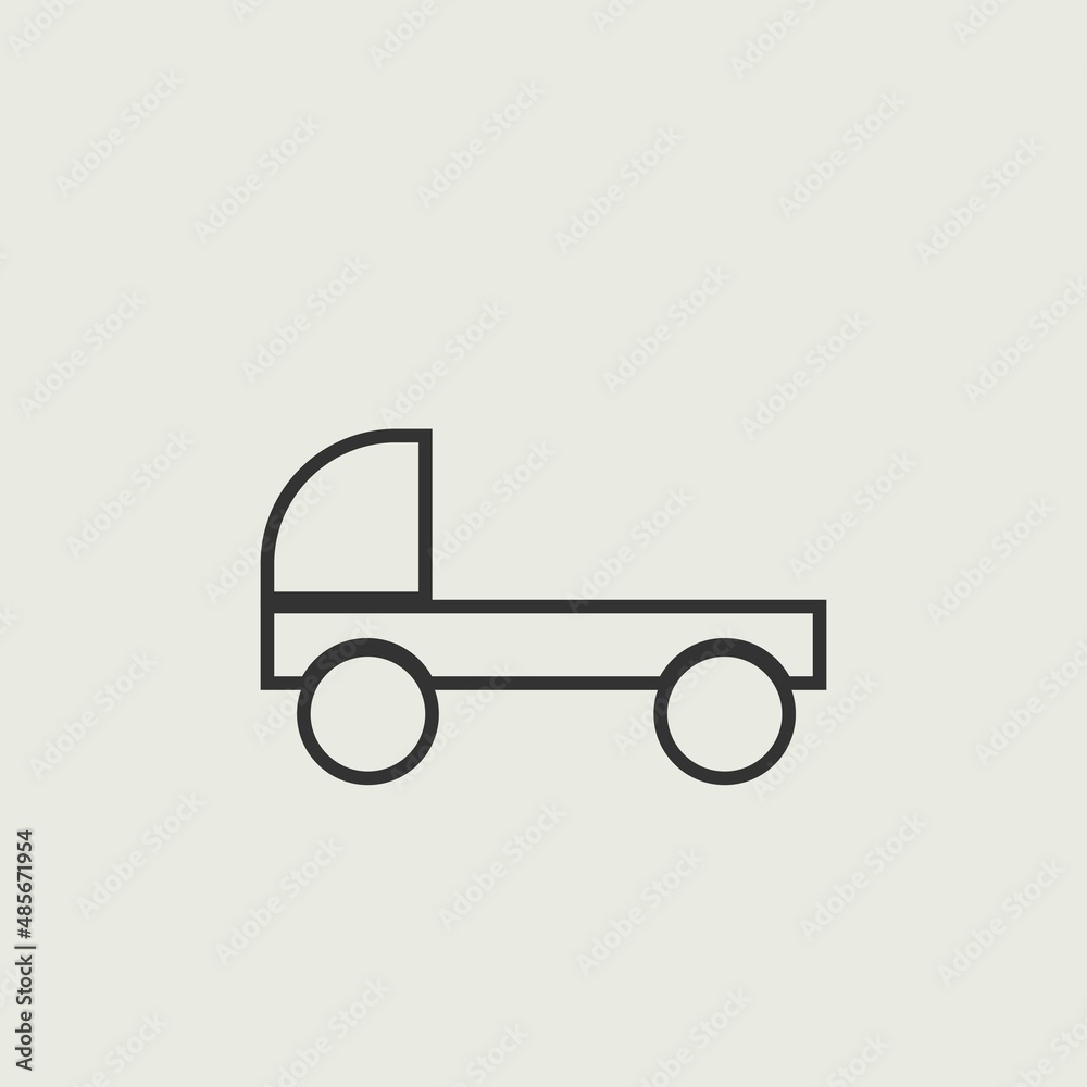 truck vector icon illustration sign 
