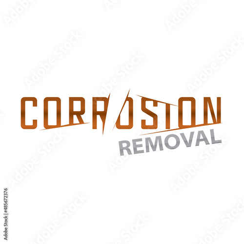 Vector logo of rust removal and treatment