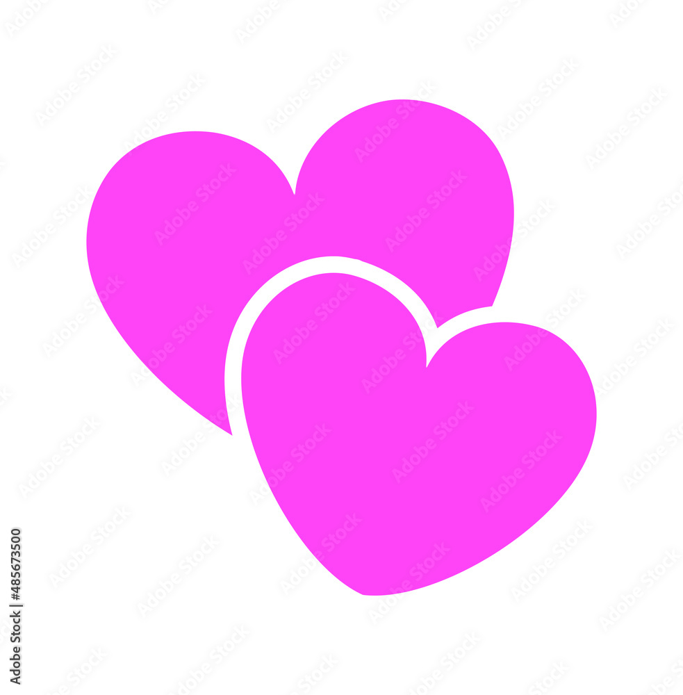 Two pink hearts abstract silhouette shape outline vector illustration.Heart icon in flat style love symbol .Elegance,border.Valentine's day.Wedding cards. Cricut laser cutting.Vinyl wall sticker decal Two pink hearts abstract silhouette shape outline vector illustration.Heart icon in flat style love symbol .Elegance,border.Valentine's day.Wedding cards. Cricut laser cutting.Vinyl wall sticker decal