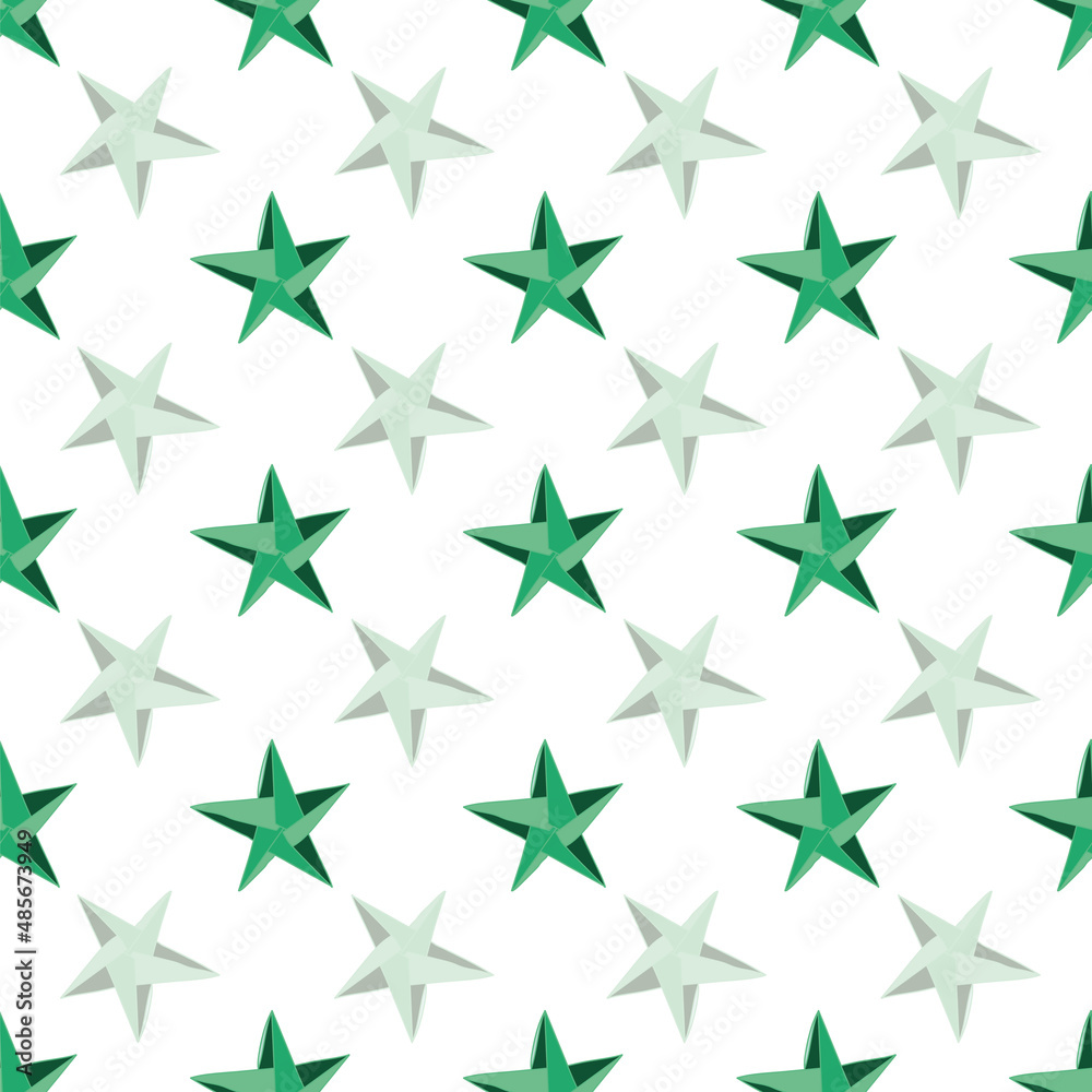 Vector White Origami 3D stars background pattern Vector White Origami 3D stars background pattern