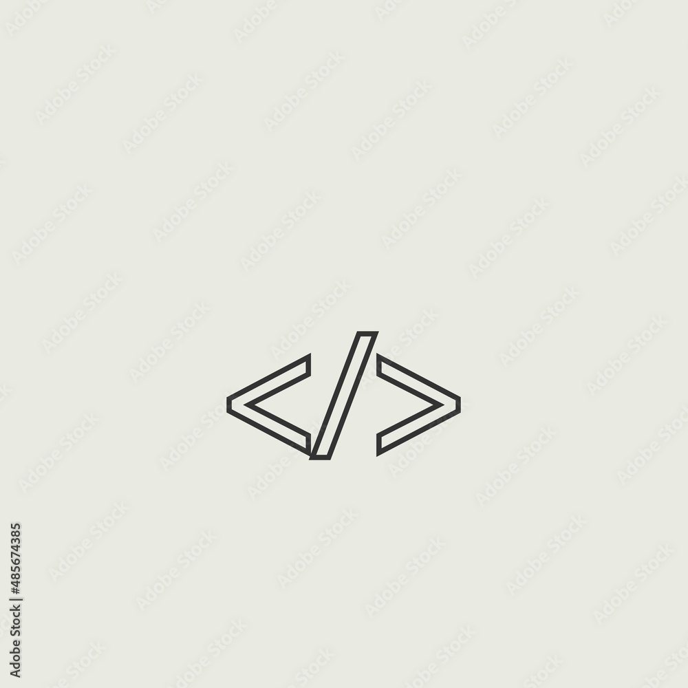 coding vector icon illustration sign coding vector icon illustration sign