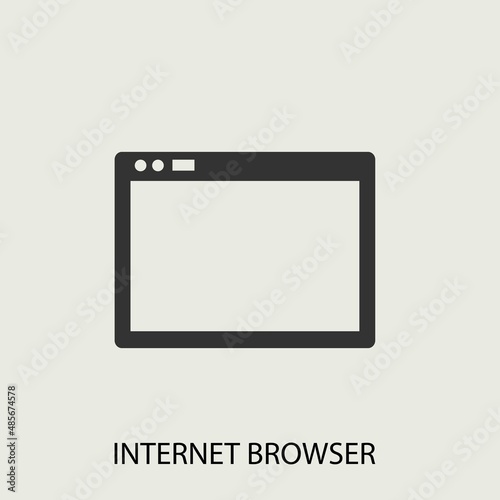internet  browser vector icon illustration sign