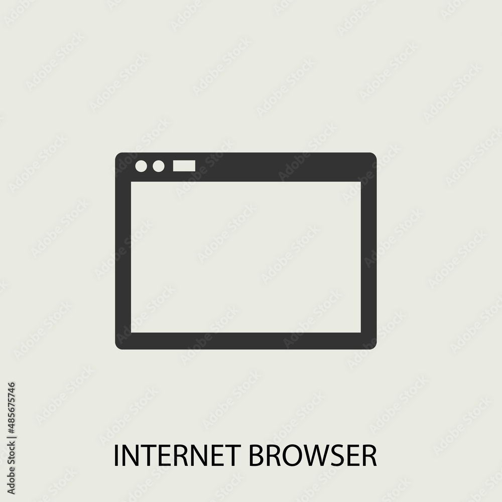 Internet_browser vector icon illustration sign Internet_browser vector icon illustration sign