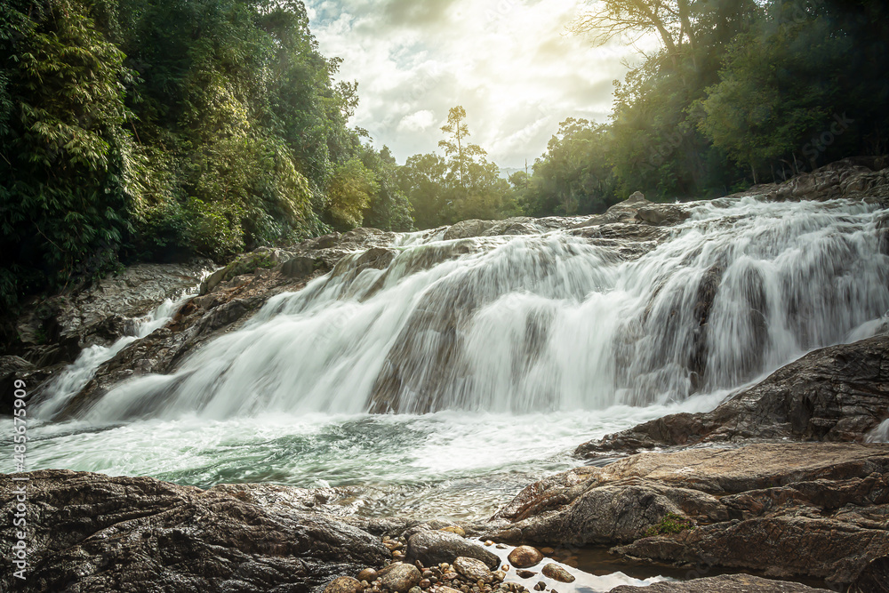 Obraz premium Manorah Waterfall National Park in Phatthalung,Thailand
