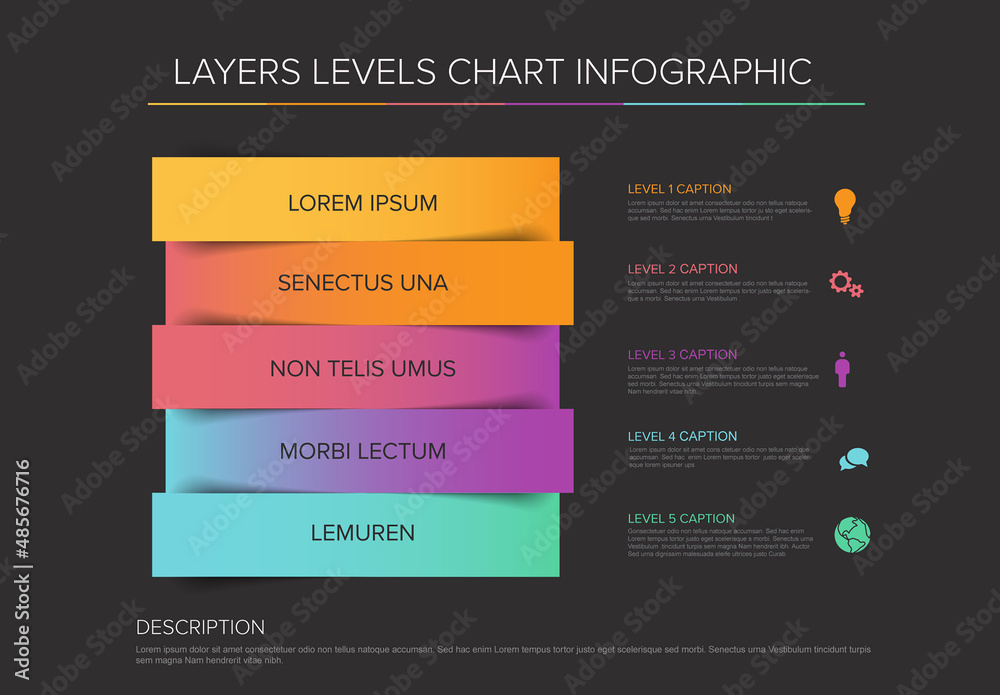 Color Layers Levels Infographic Layout Stock Template Adobe Stock Color Layers Levels Infographic Layout Stock Template Adobe Stock
