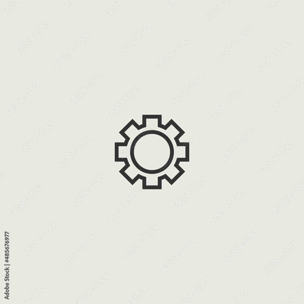 Settings vector icon illustration sign Settings vector icon illustration sign