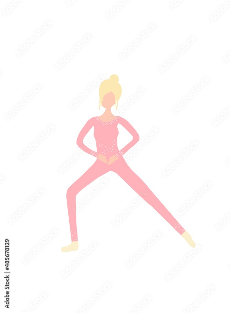 woman doing yoga exercise, ballet dancer woman doing yoga exercise, ballet dancer