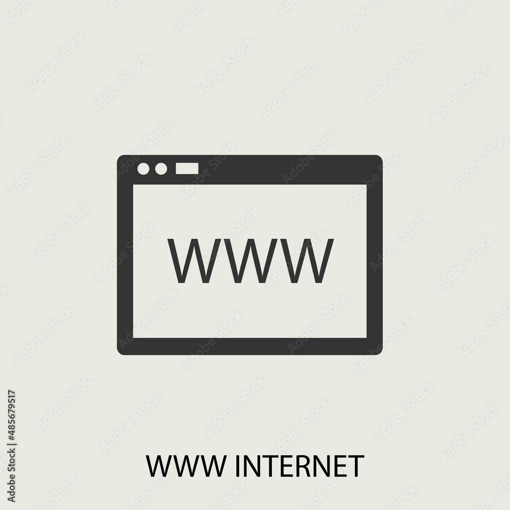 Www_internet vector icon illustration sign Www_internet vector icon illustration sign