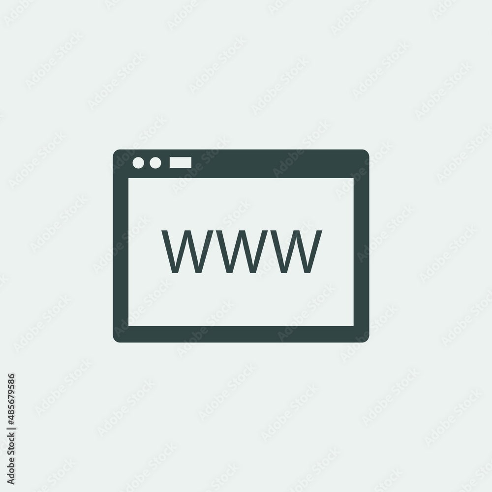 Www_internet vector icon illustration sign Www_internet vector icon illustration sign