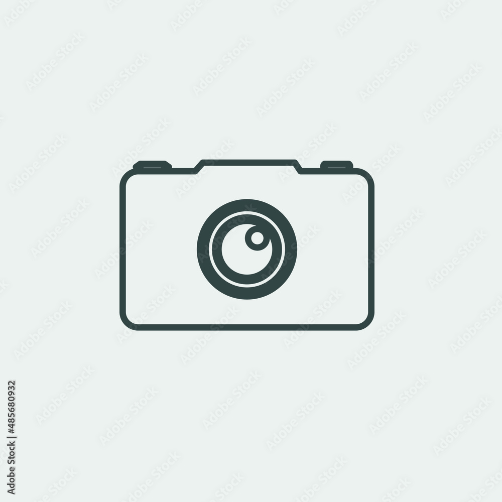 Camera vector icon illustration sign