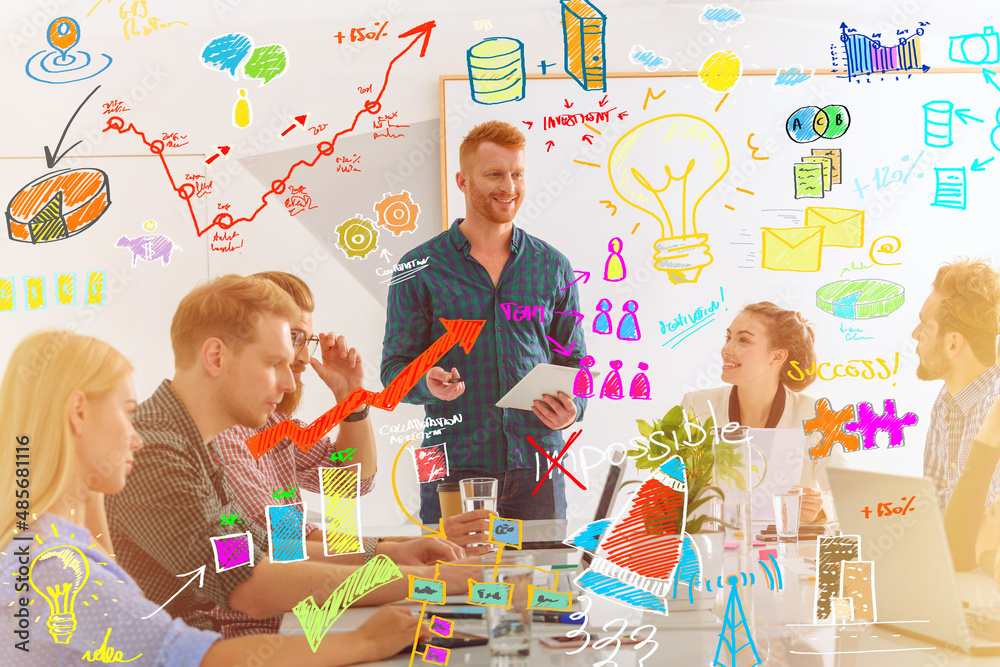 Fototapeta premium Business people that work together on new projects