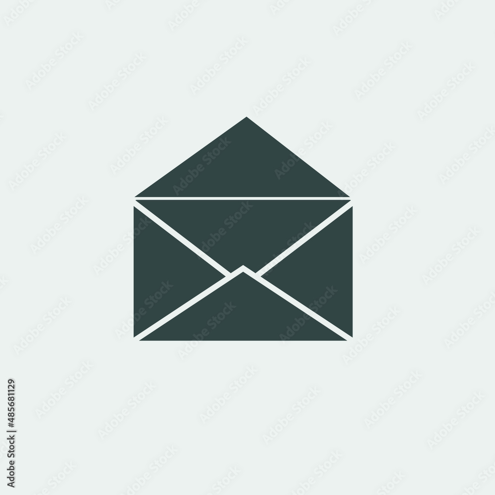 Envelope vector icon illustration sign Envelope vector icon illustration sign