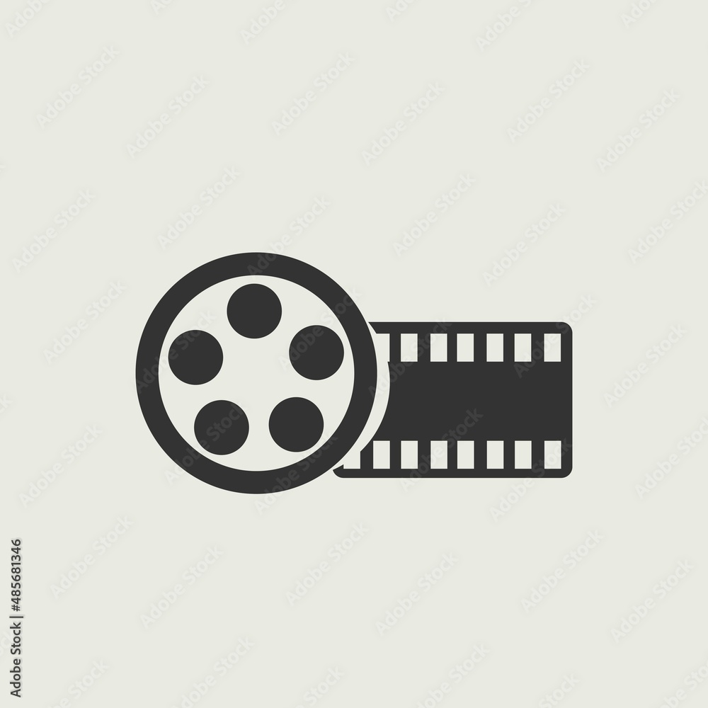 Film vector icon illustration sign