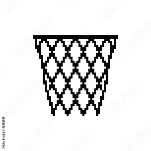  basketball hoop pixel art icon vector 8 bit game 