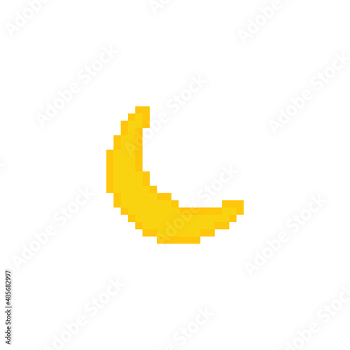  pixel art moon  icon vector 8 bit game 