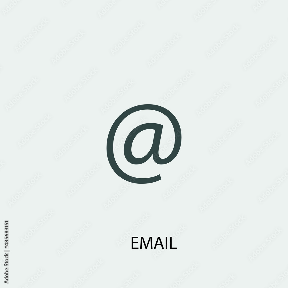 Email vector icon illustration sign