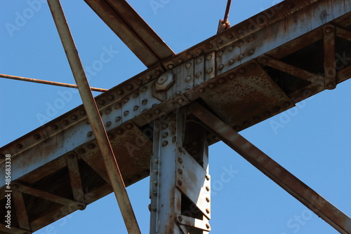 Wallpaper Mural Old metal suspension truss bridge Torontodigital.ca
