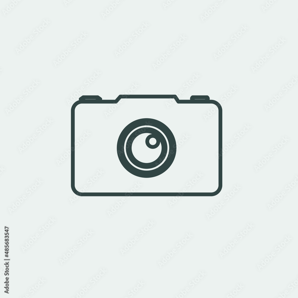 camera vector icon illustration sign 