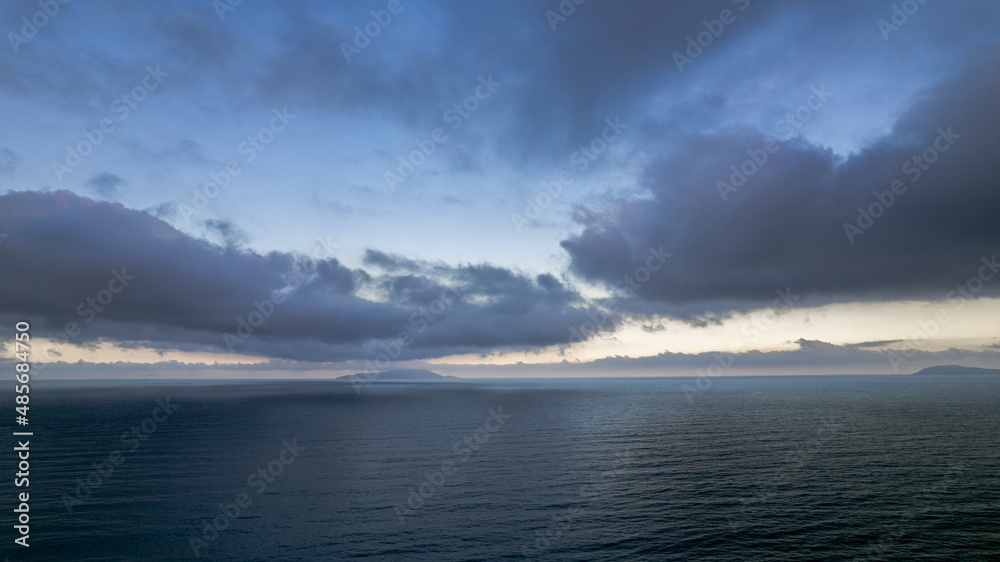 storm over the sea