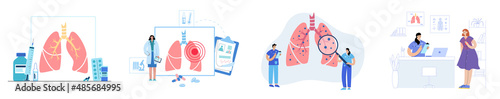 lung logo concept