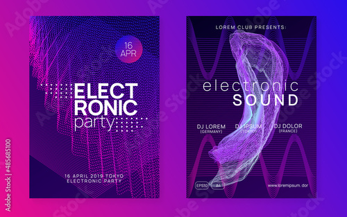 Photography Neon music flyer
