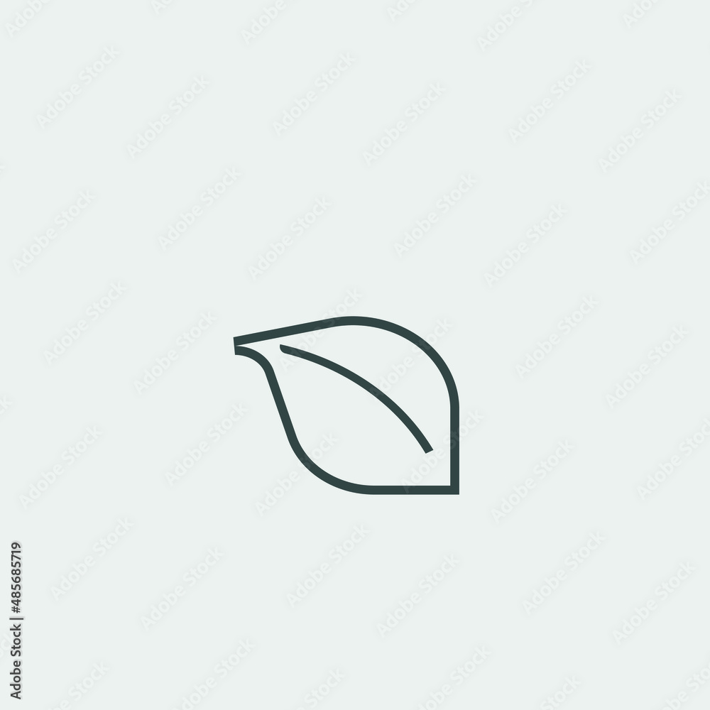 leaf vector icon illustration sign leaf vector icon illustration sign