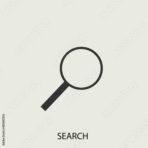 search glass vector icon illustration sign 