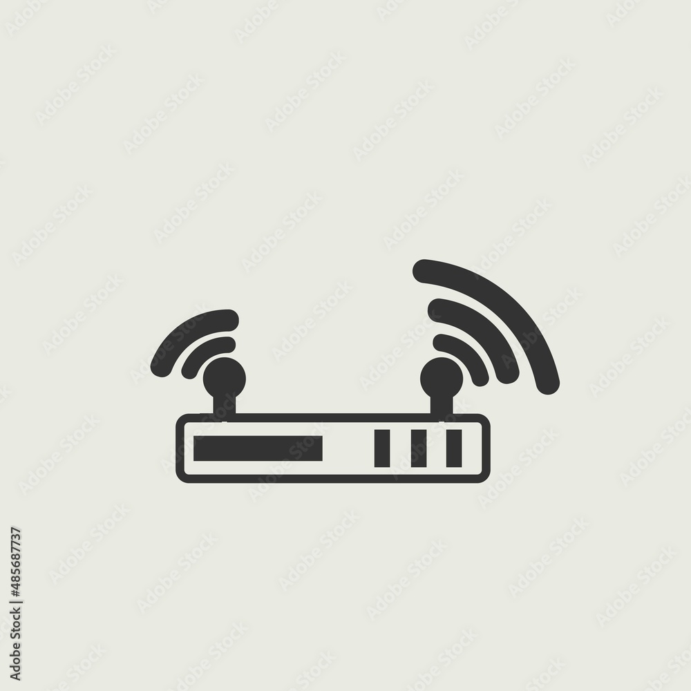 internet router vector icon illustration sign internet router vector icon illustration sign