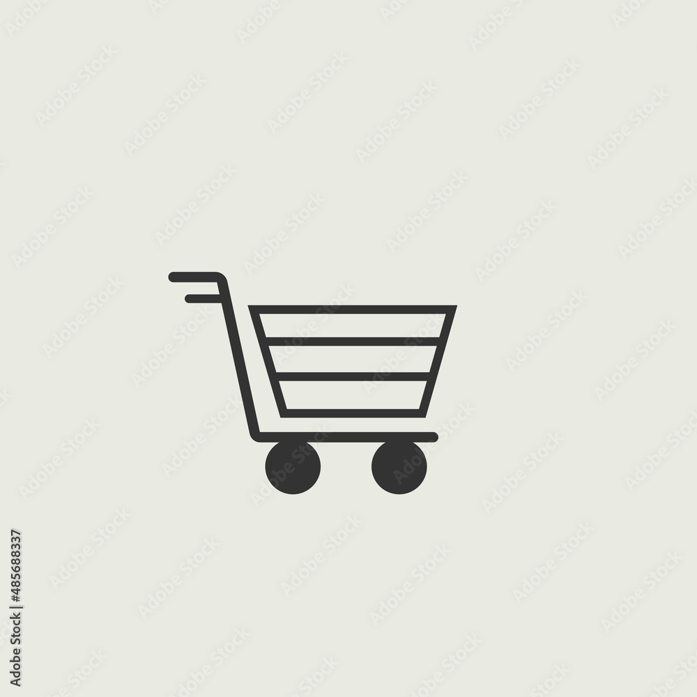 shopping cart vector icon illustration sign shopping cart vector icon illustration sign