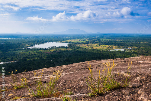 Sri Lanka landscape  taken from Pidurangala Rock  North Central Province  Sri Lanka  Asia