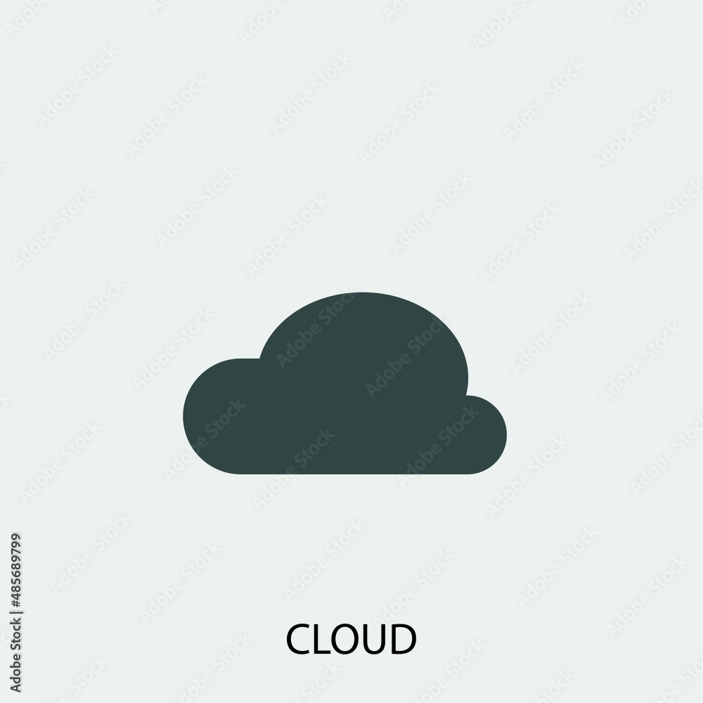 clouds vector icon illustration sign clouds vector icon illustration sign