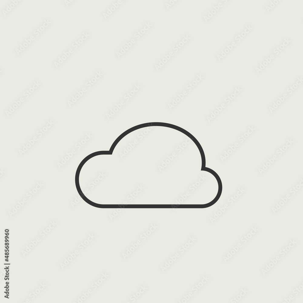 clouds vector icon illustration sign clouds vector icon illustration sign