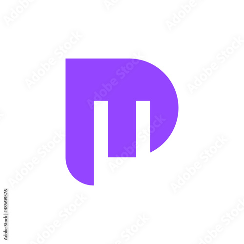 Creative Letter PM MP logo design