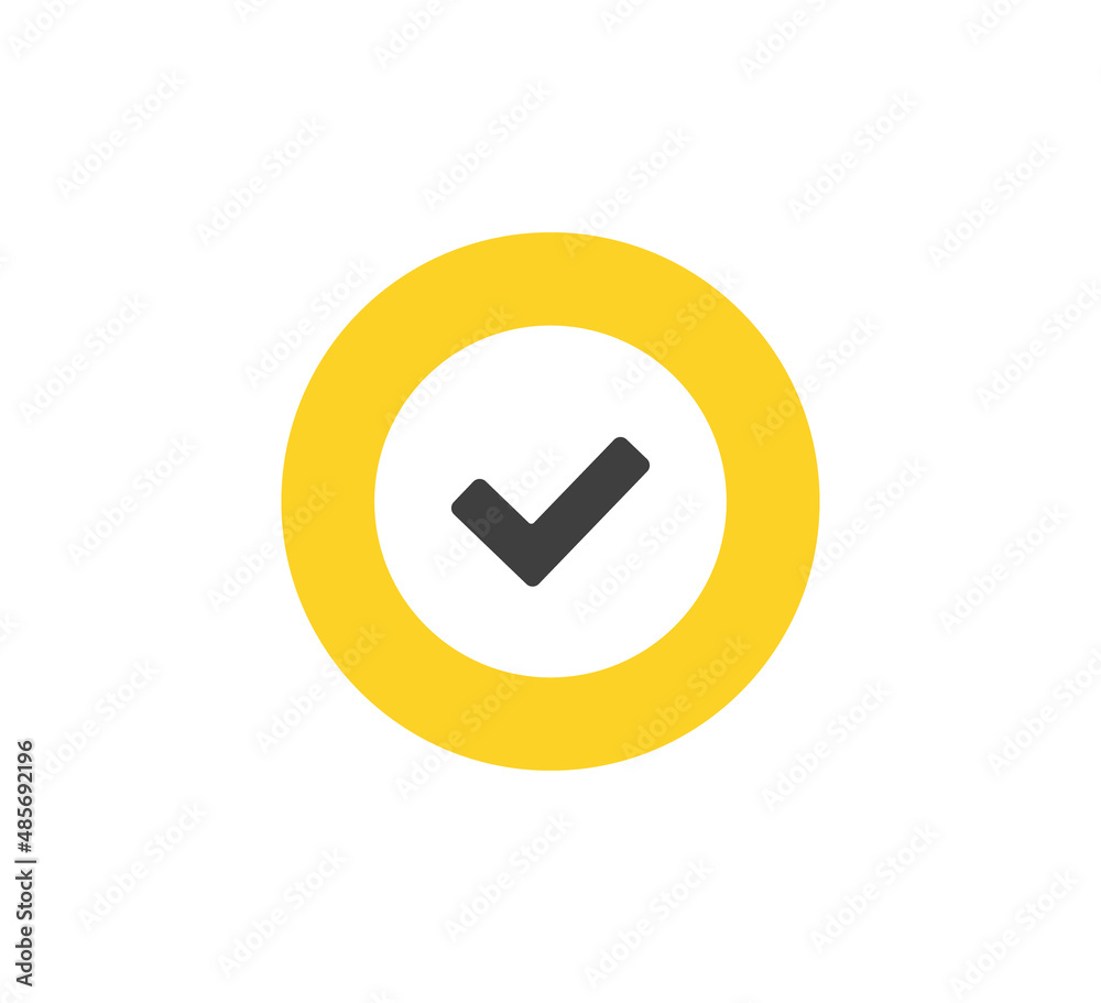 Check mark icon. Vector icon. Flat design Check mark icon. Vector icon. Flat design