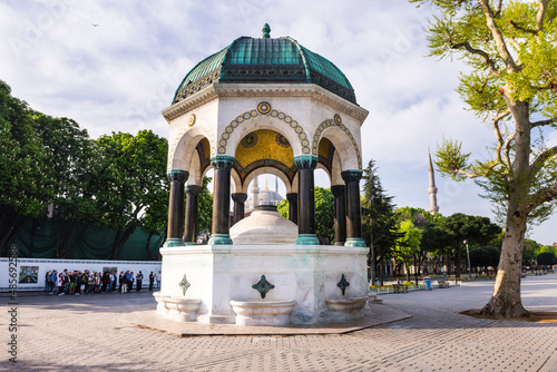 Photography Fountain of Kaiser Wilhelm II, Hippodrome Square, Istanbul, Turkey, Eastern Euro