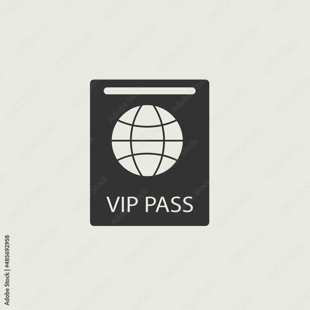 passport vector icon illustration sign passport vector icon illustration sign