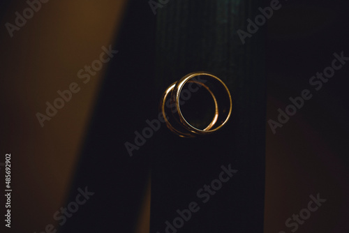 rings on a dark background