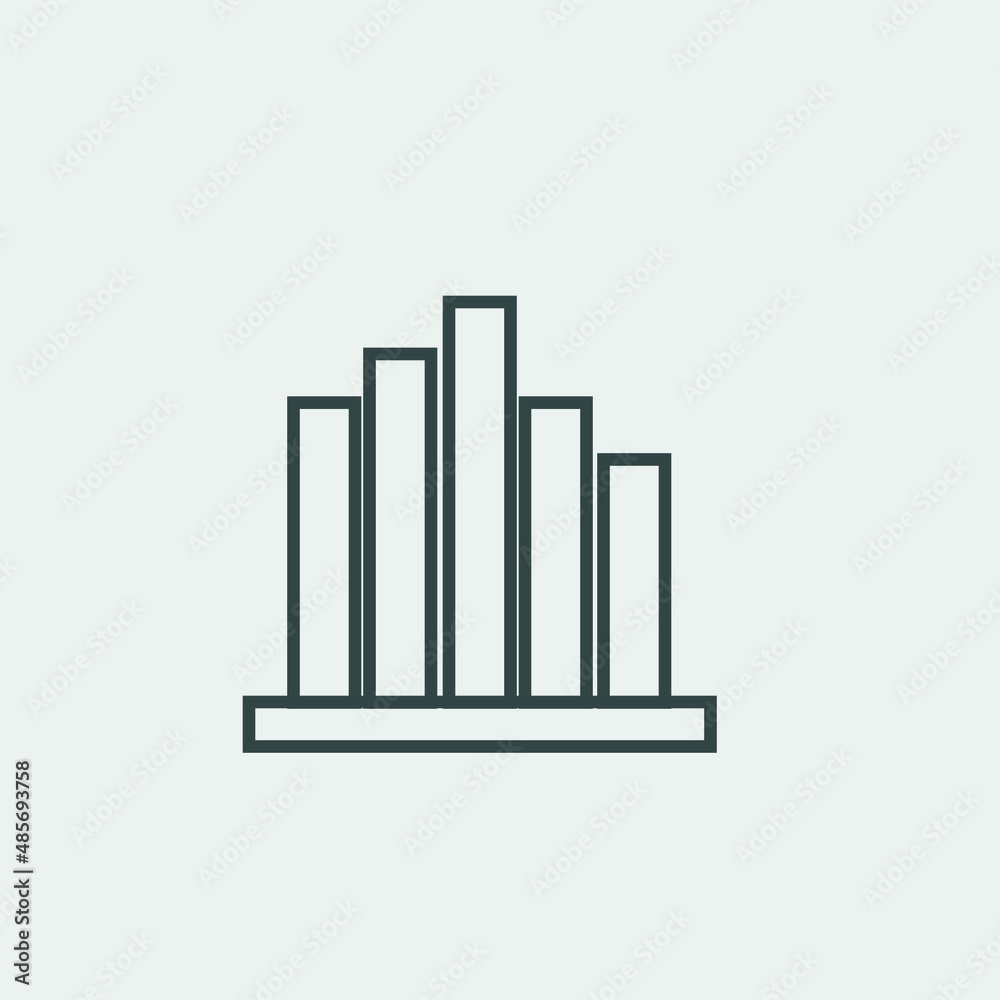 graph vector icon illustration sign graph vector icon illustration sign