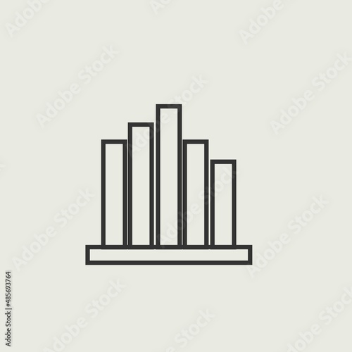 graph vector icon illustration sign